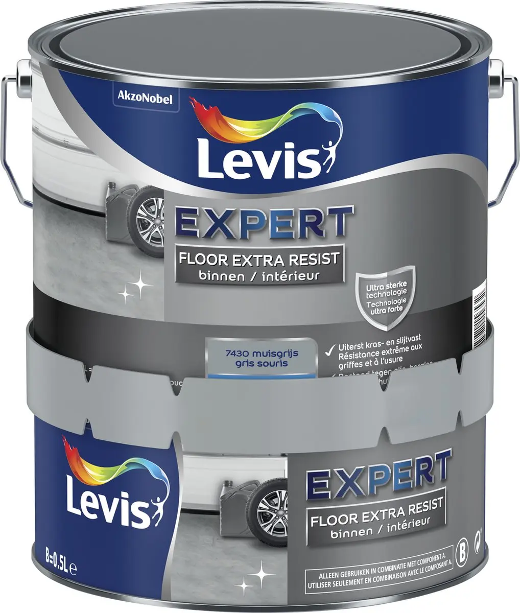 Levi's Expert Floor Extra Resist Muizengrijs - 2,5L