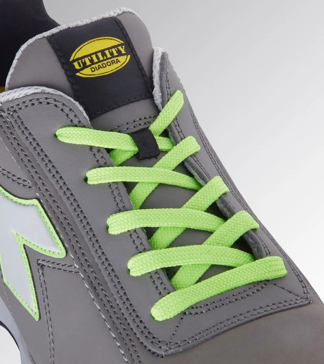 Diadora GLOVE MDS LOW S3S Werkschoenen 36 - Coal/Groen Fluorescerend