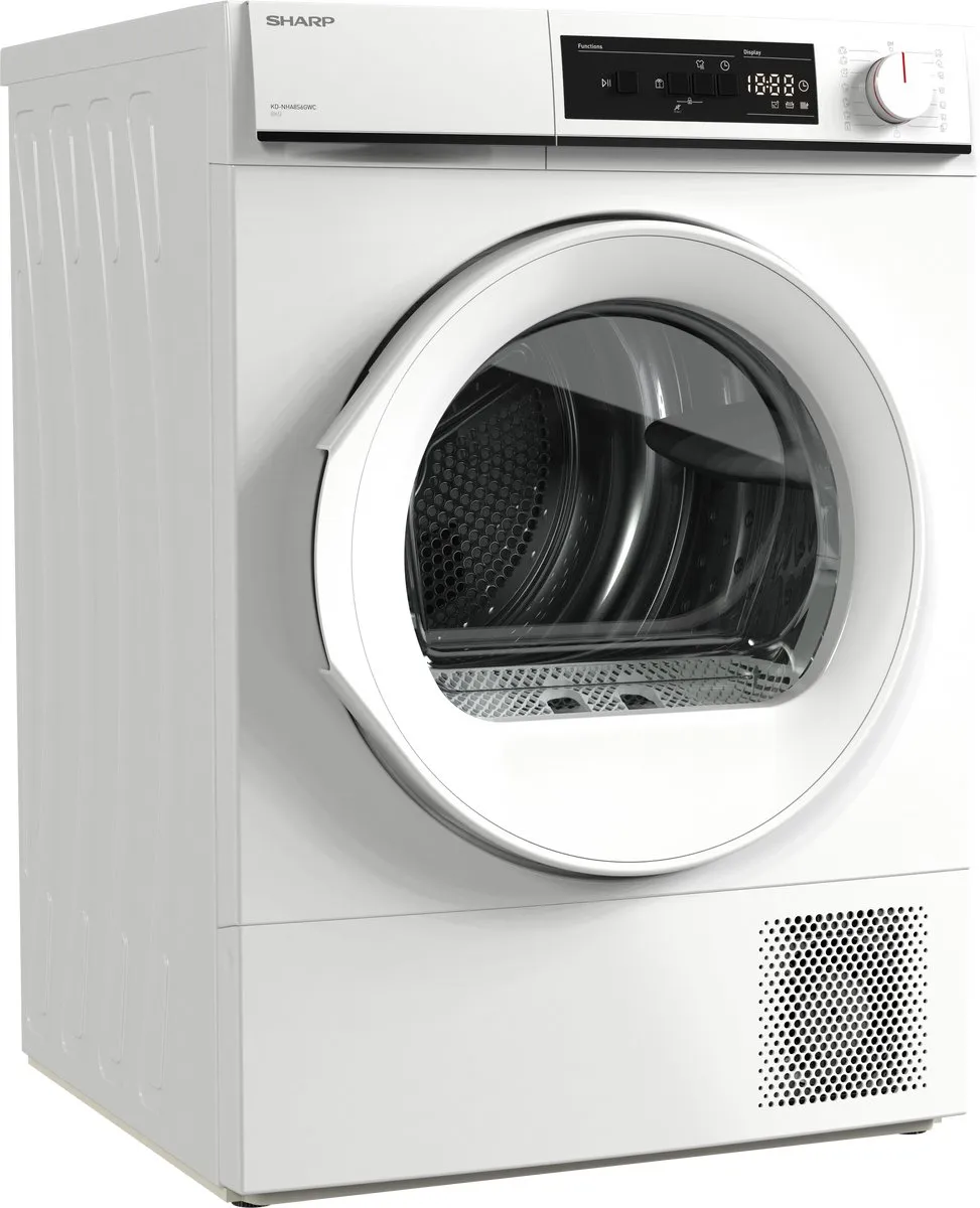 Sharp KDNHA8S6GW21 Warmtepompdroger 8 kg - Wit