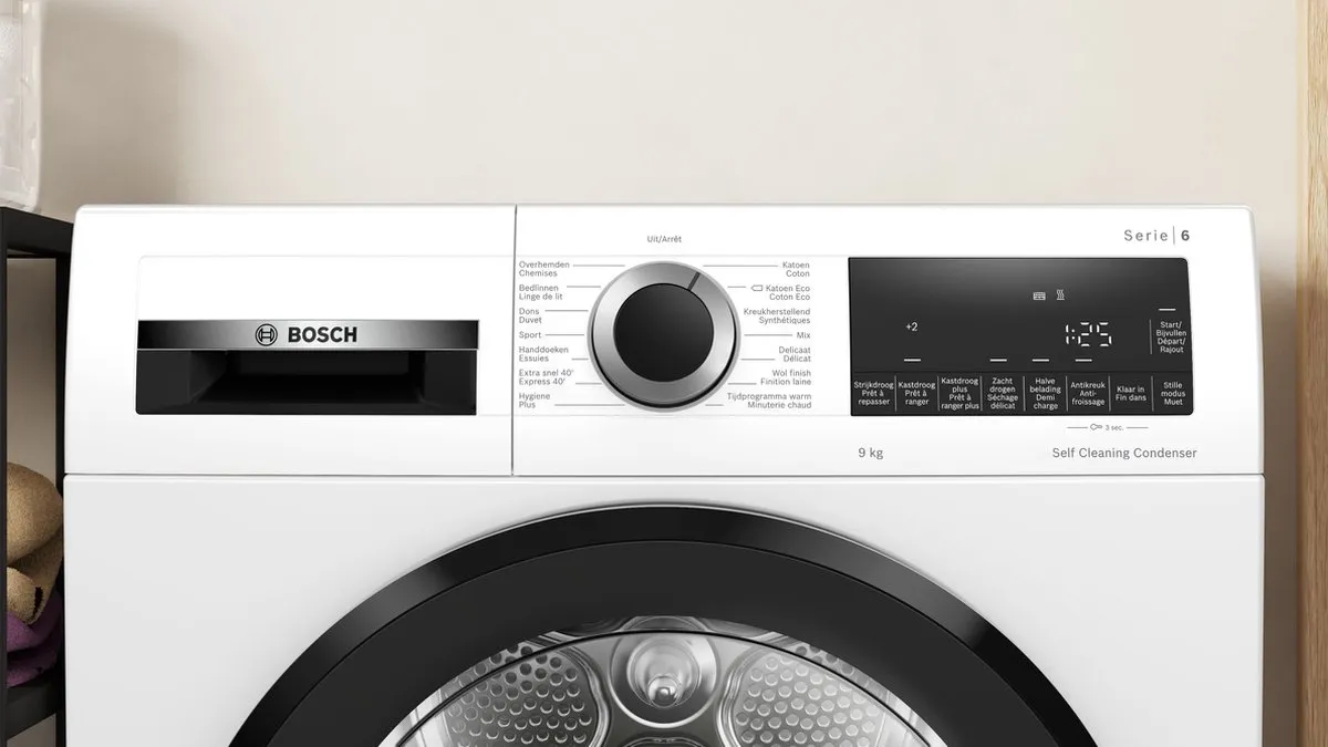 Bosch Serie 6 WQG245D1FG Warmtepompdroger 9 kg - Wit