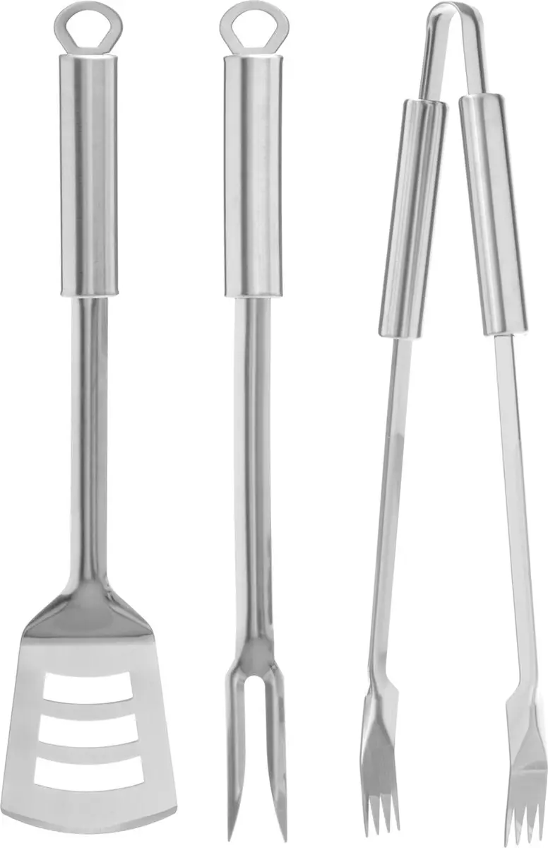 Mustang BBQ Set 3-delig RVS - Spatel/Vork/Tang