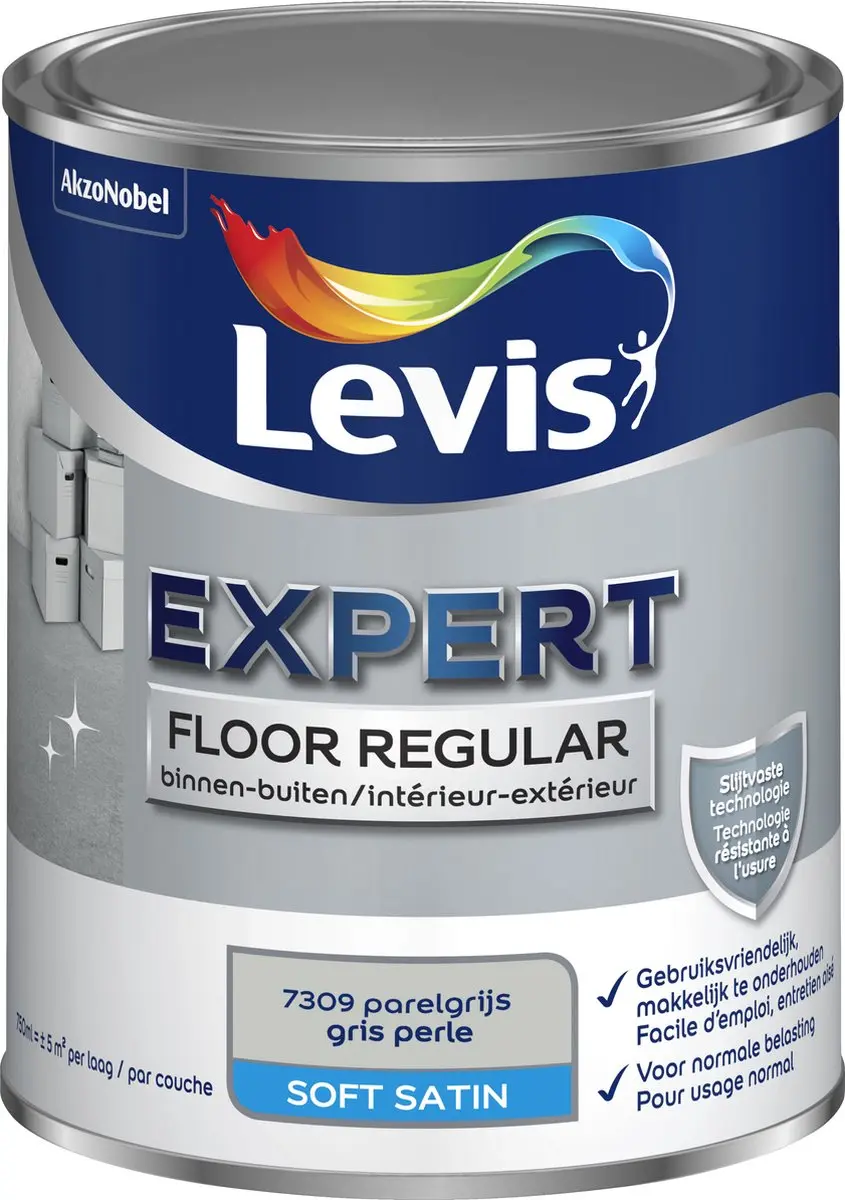 Levi's Expert Floor Regular Parelgrijs 0,75L