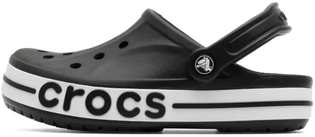 Crocs Bayaband Clog Dames Klompen - Zwart/Wit M4/W6
