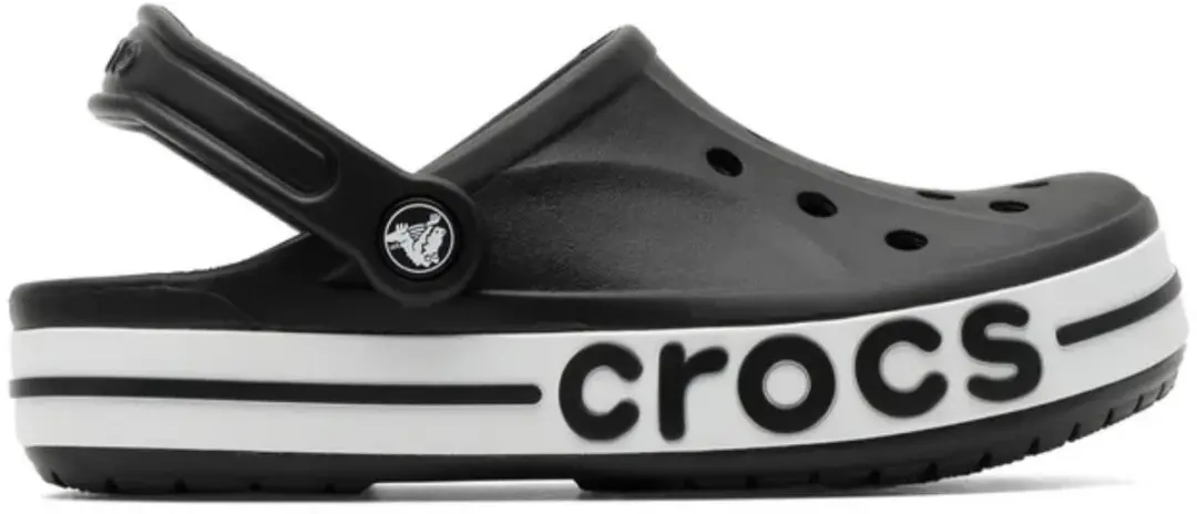 Crocs Bayaband Clog Dames Klompen - Zwart/Wit M4/W6 - afbeelding 6 van 6