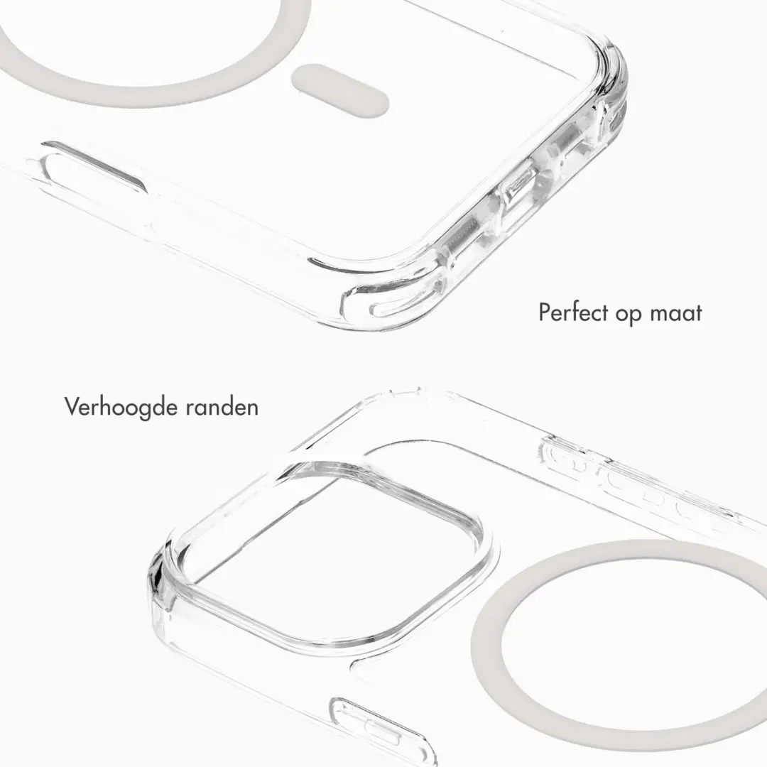 Selencia Hoesje iPhone 16 Pro Rivièra Transparant - MagSafe
