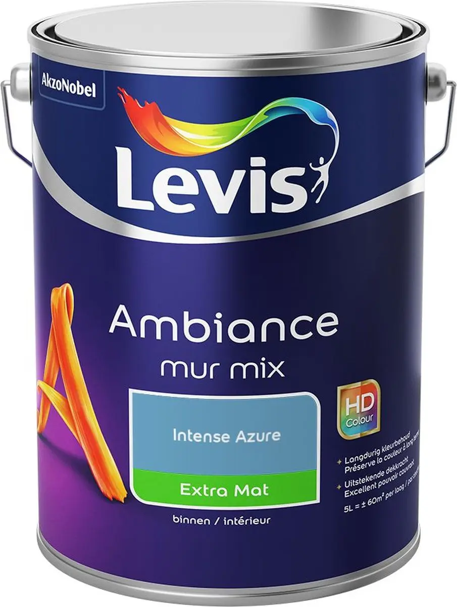 Levi's Ambiance Mur Extra Mat Mix Intense Azure Mengverf 5L