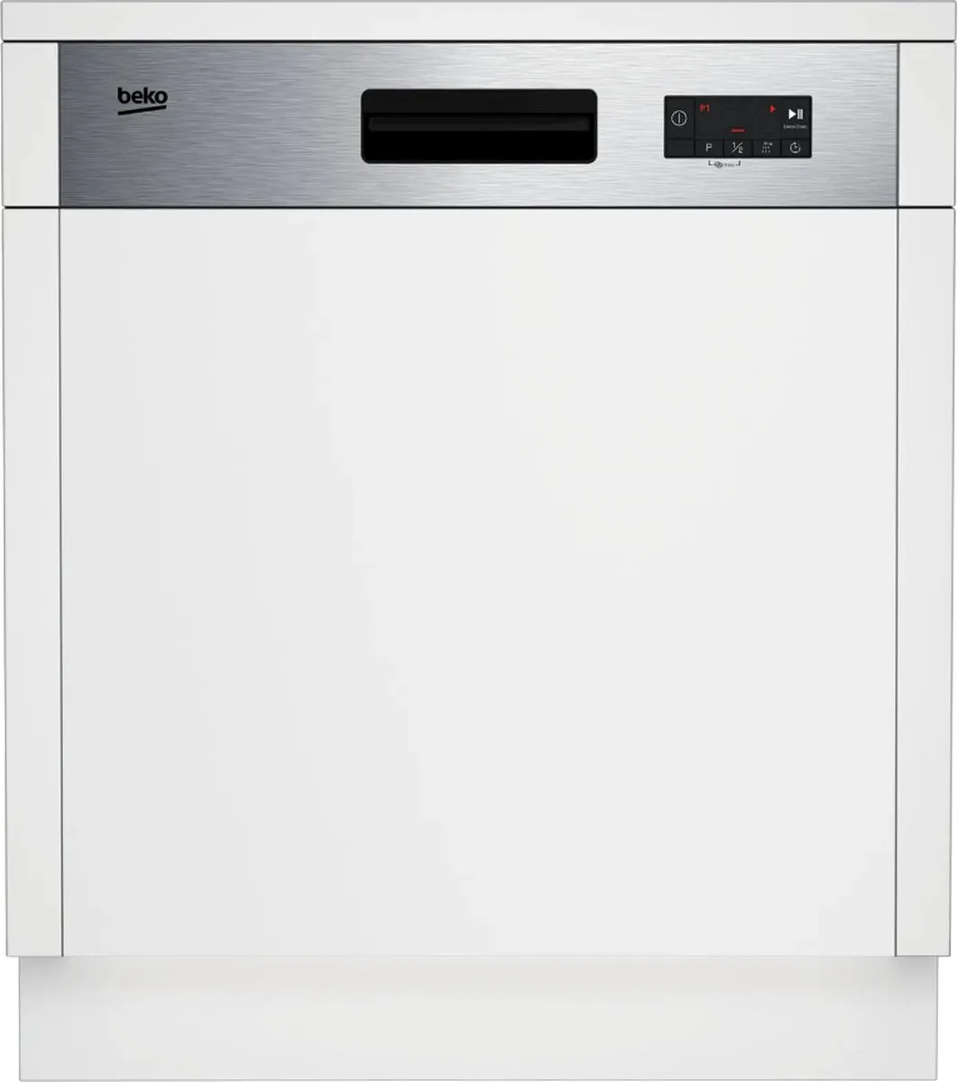 Beko BDSN153E3X Semi-ingebouwde Vaatwasser 13 Couverts