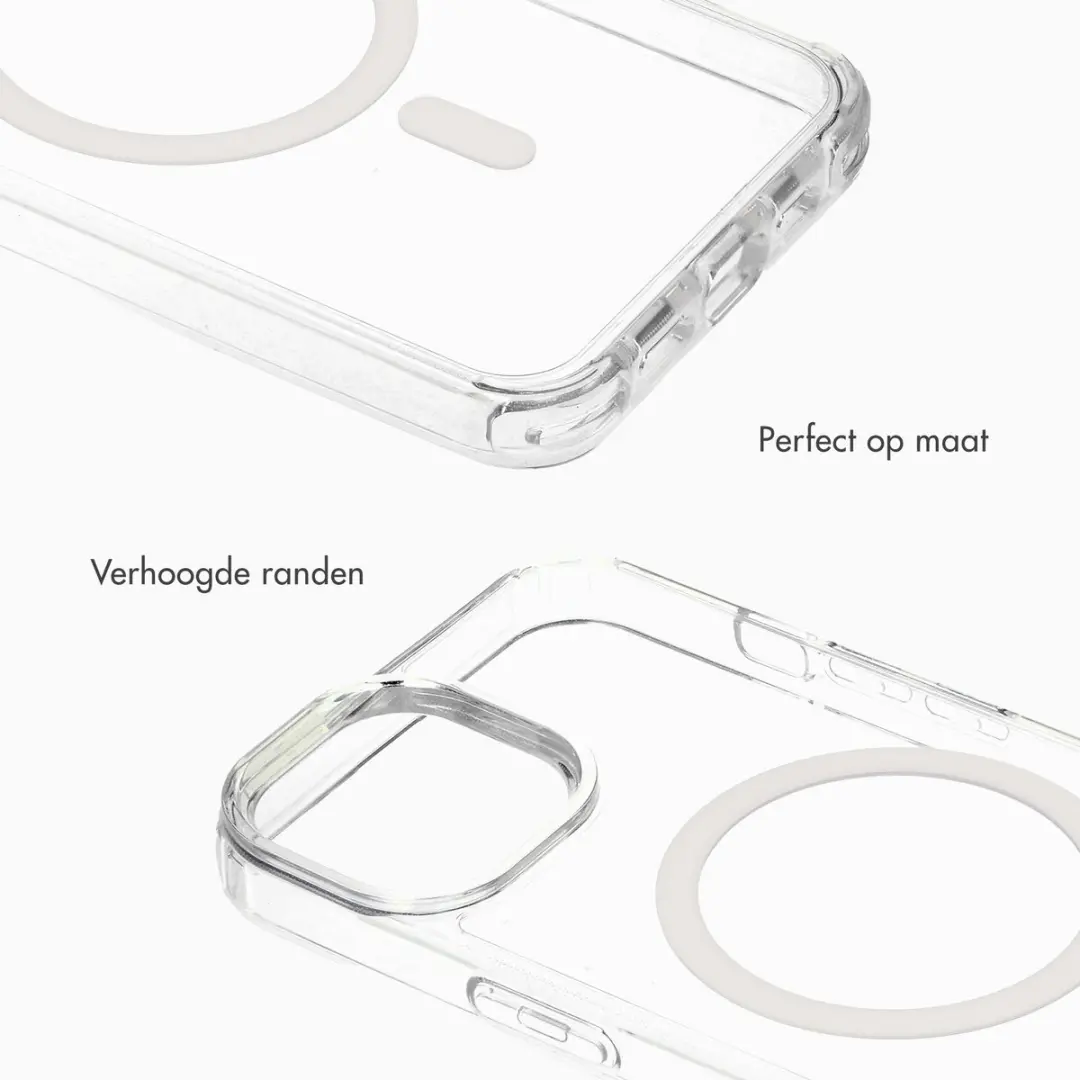 Selencia Hoesje iPhone 14/13 Rivièra Transparant - MagSafe
