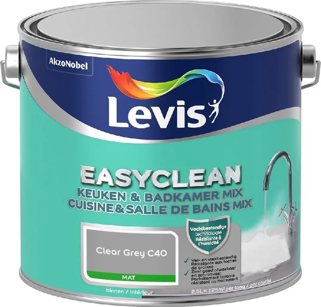 Levi's Easyclean Mengverf Clear Grey C40