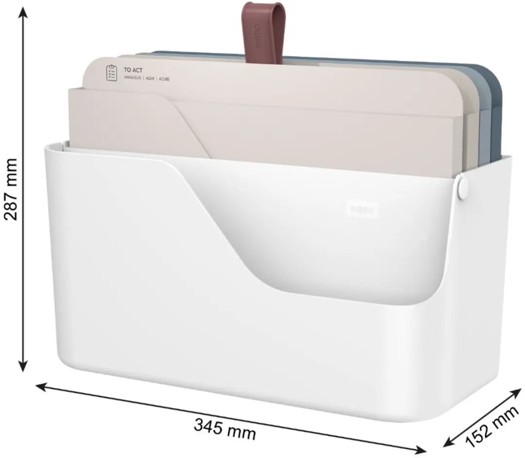 Rotho My Paper Documentenorganizer A4 - 15L - 4 Vakken - Wit/Blauw