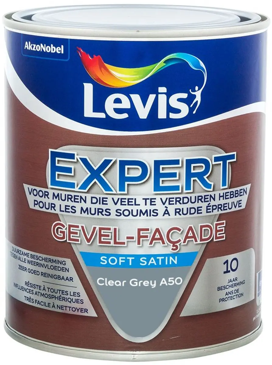 Levi's Expert Gevel Mix Clear Grey A50 Mengverf 1L