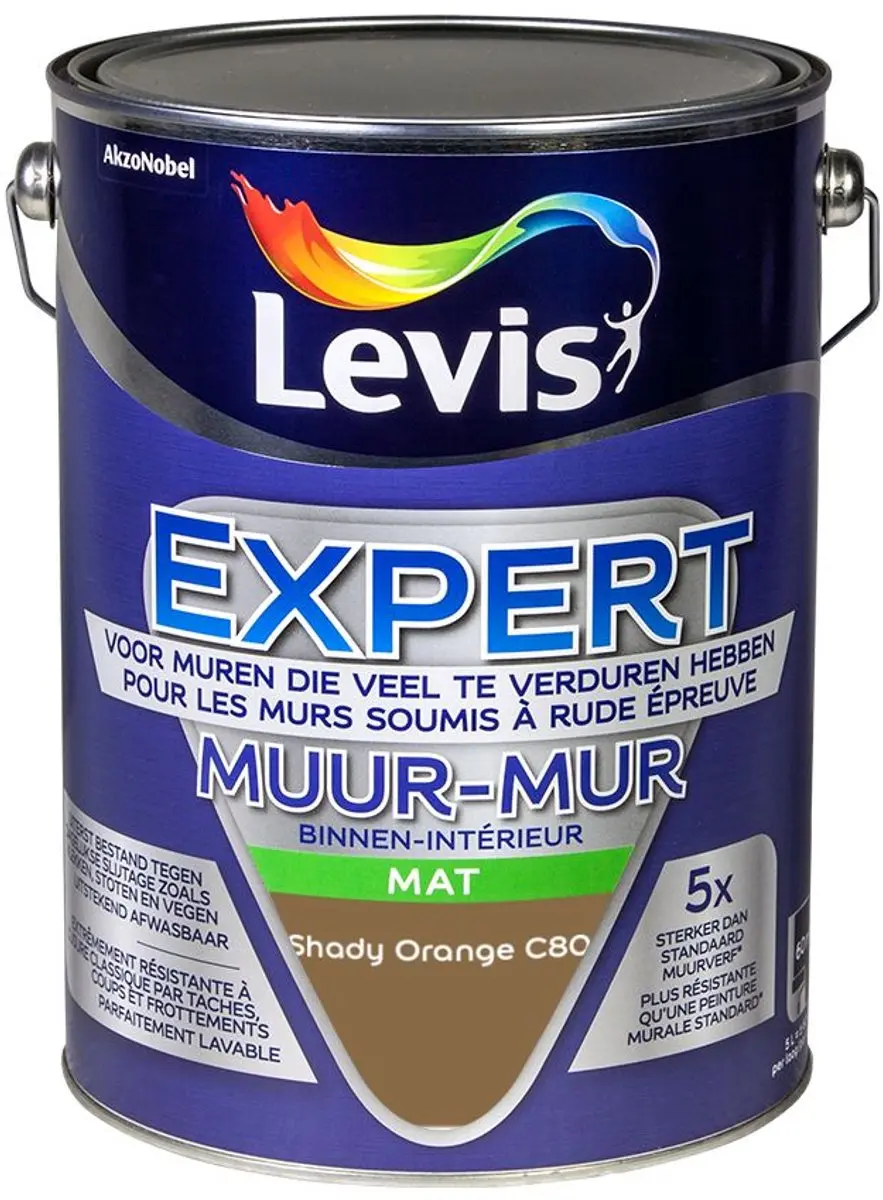 Levi's Expert Muur Binnen Mix Shady Orange C80 Mengverf 5L