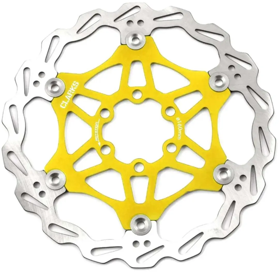 Clarks Lightweight Disc-Rotor 6-voudig 203mm - Goud