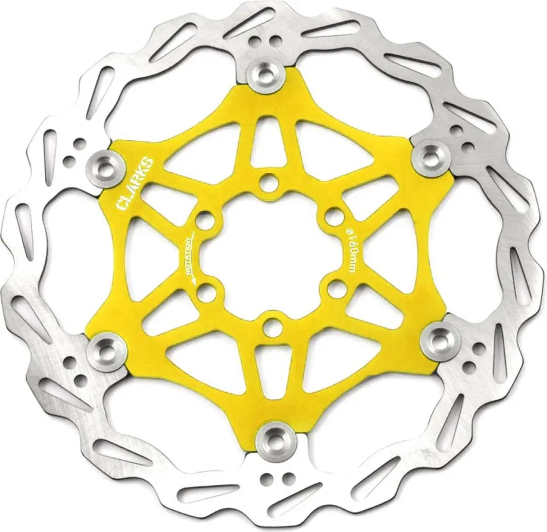 Clarks Lightweight Disc-Rotor 6-voudig 203mm - Goud