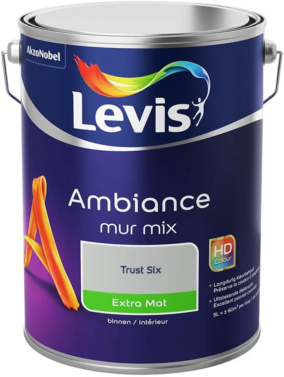 Levi's Ambiance Mur Extra Mat Mix Trust Six Mengverf 5L