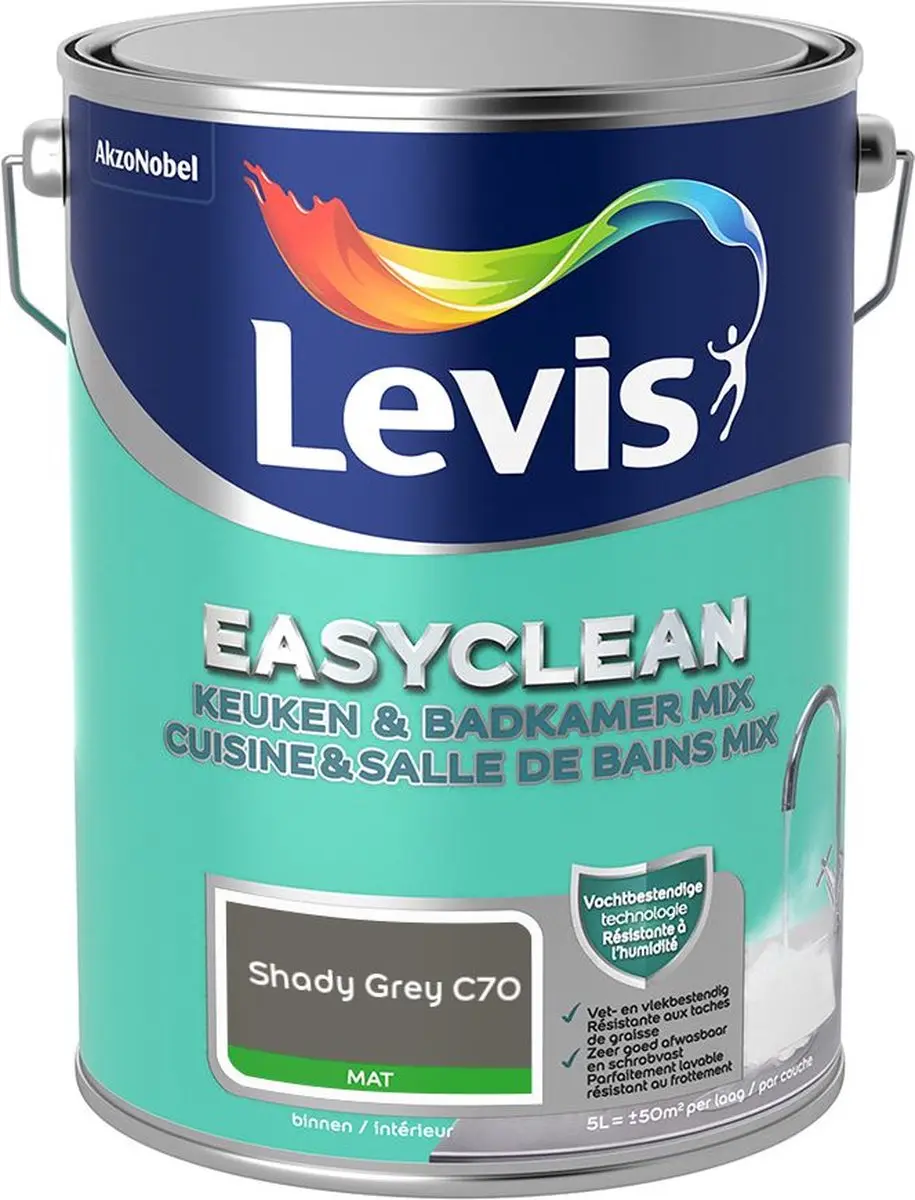 Levi's Easyclean Mengverf Shady Grey C70