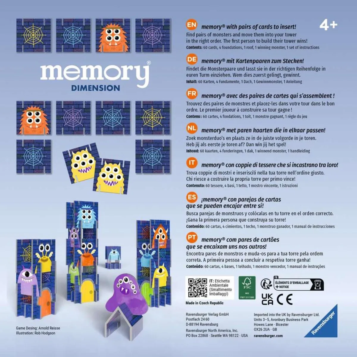 Ravensburger Memory Dimension 22467 - Kaartspel - 4 Spelers