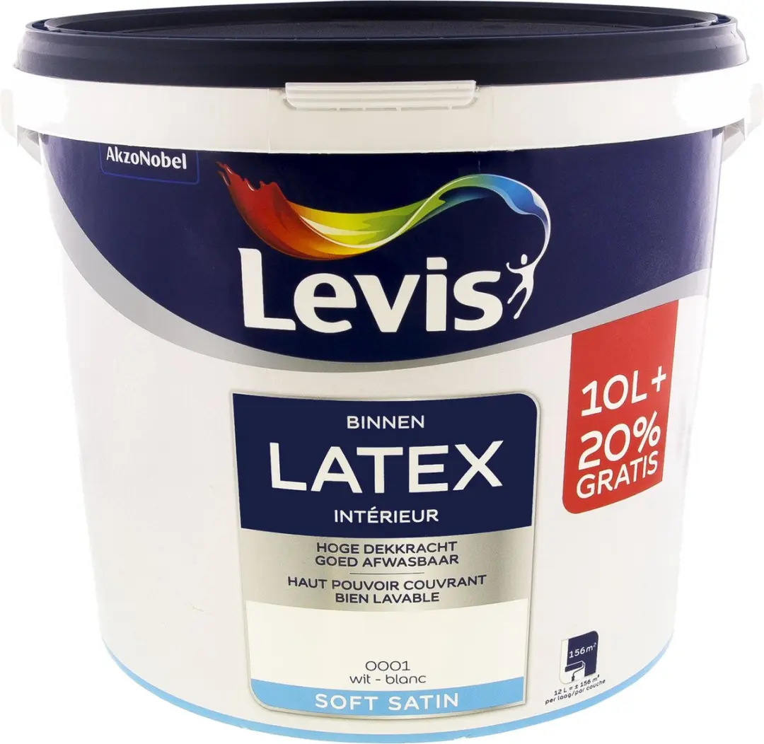 Levi's Latex Binnen Wit 12L