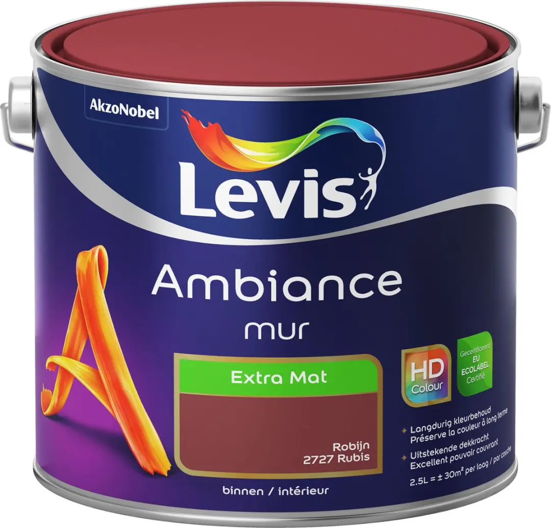Levi's Ambiance Mur Extra Mat Robijn 2,5L