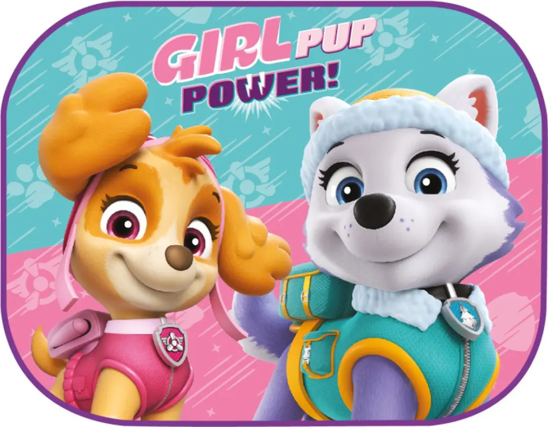 Nickelodeon Paw Patrol Zonneschermen 44x35cm - Roze/Blauw - 2 Stuks