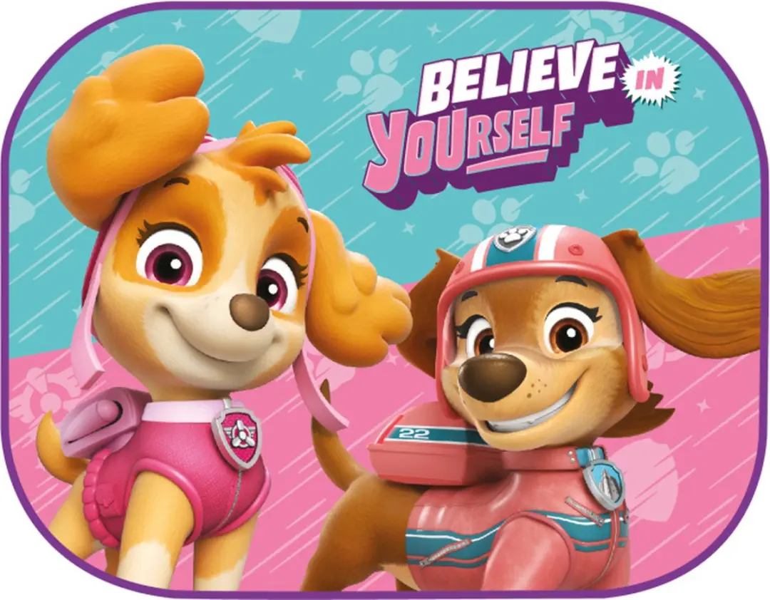 Nickelodeon Paw Patrol Zonneschermen 44x35cm - Roze/Blauw - 2 Stuks