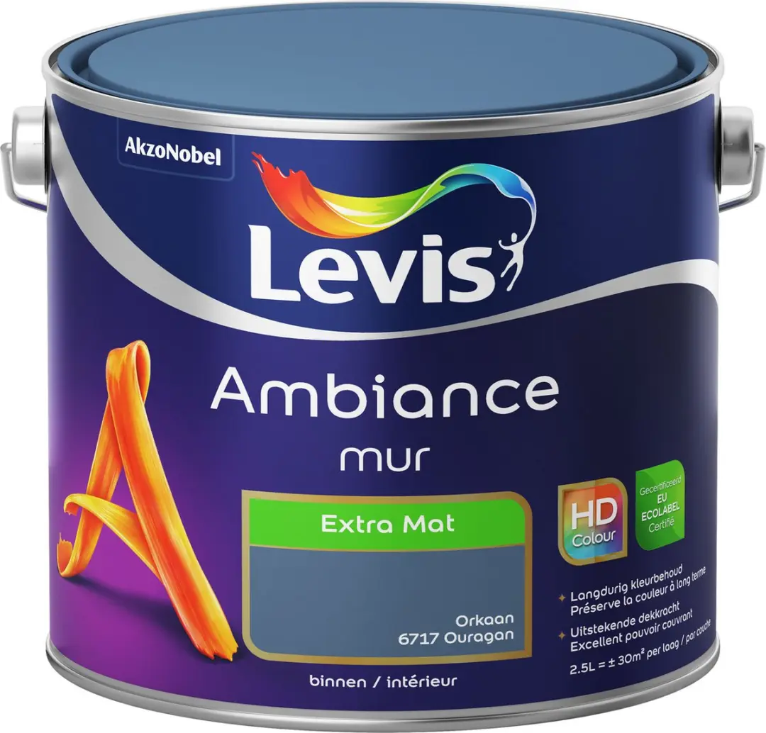 Levi's Ambiance Mur Extra Mat Orkaan 2,5L
