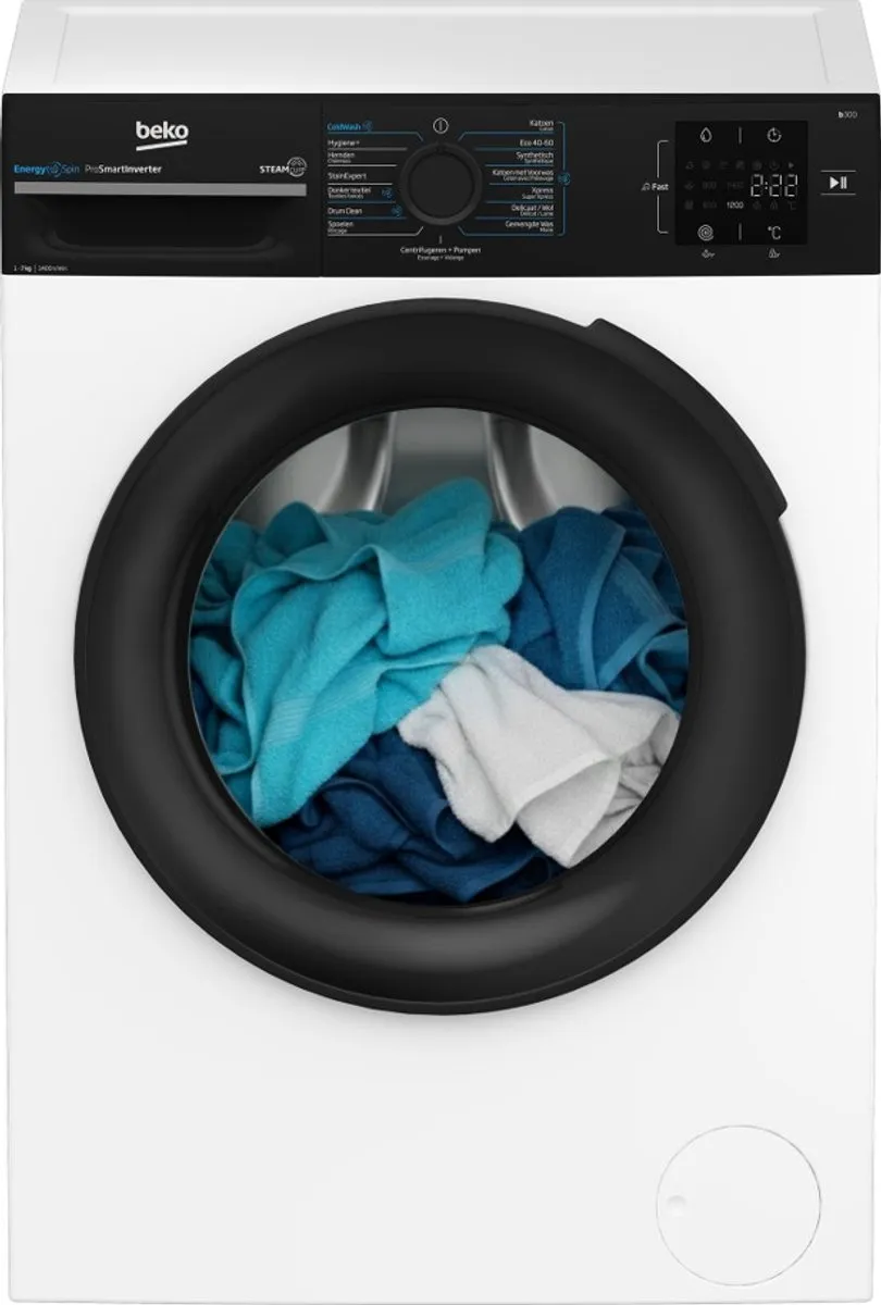 Beko BM3WFT3841B1 Wasmachine 8 kg