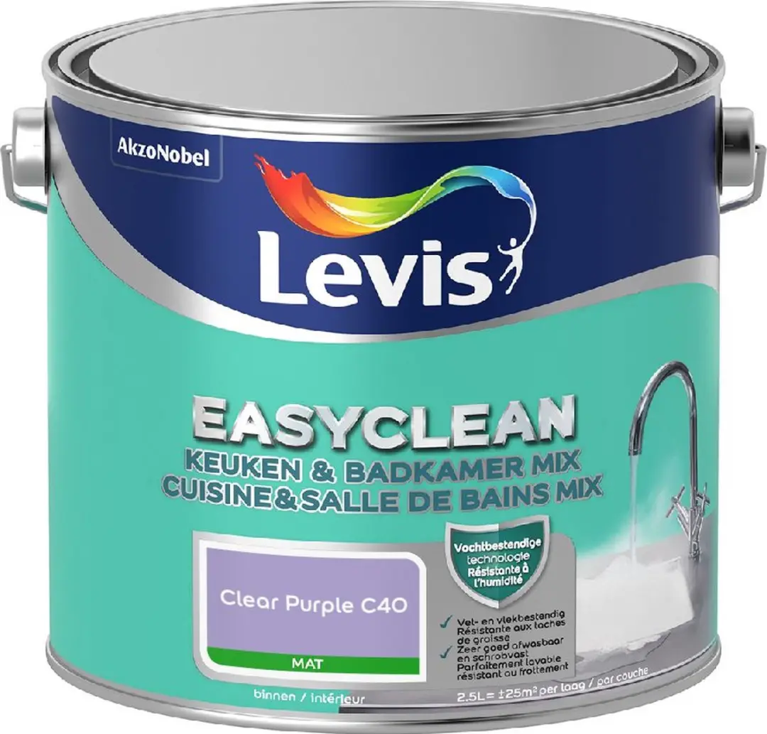 Levi's Easyclean Mengverf Clear Purple C40