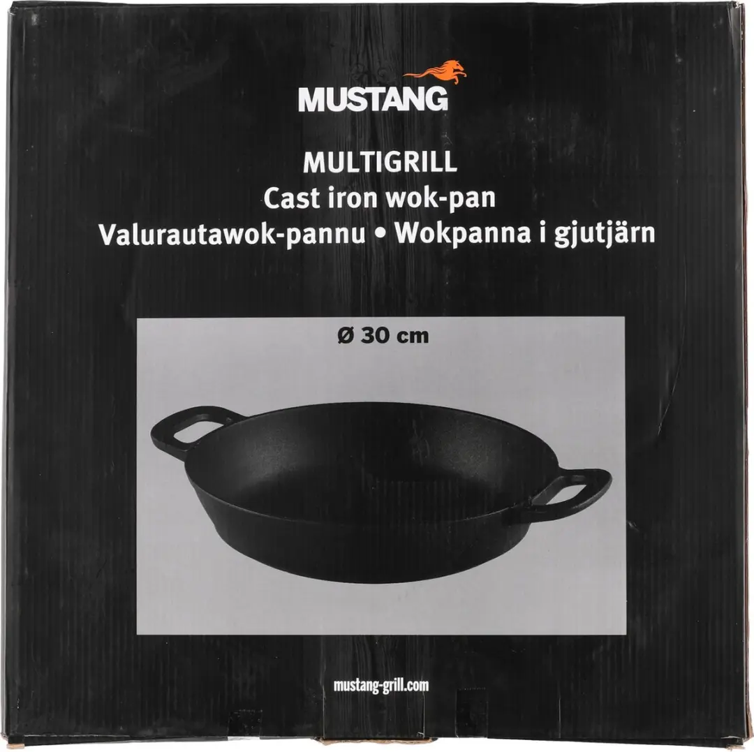 Mustang Gietijzeren Wokpan 30cm - Zwart - afbeelding 6 van 6