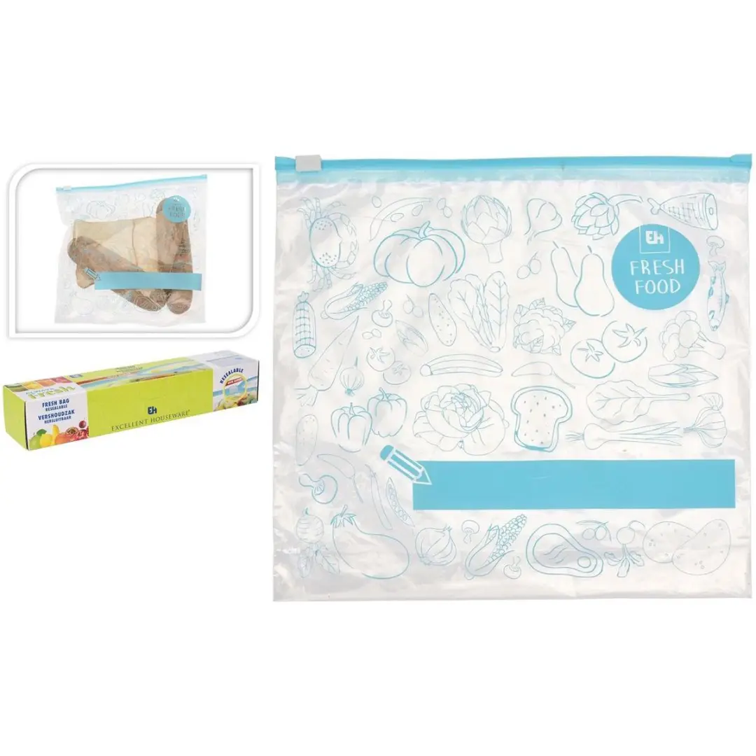 Excellent Houseware Vershoudzakjes 3L - 10 Stuks - Transparant - afbeelding 5 van 6