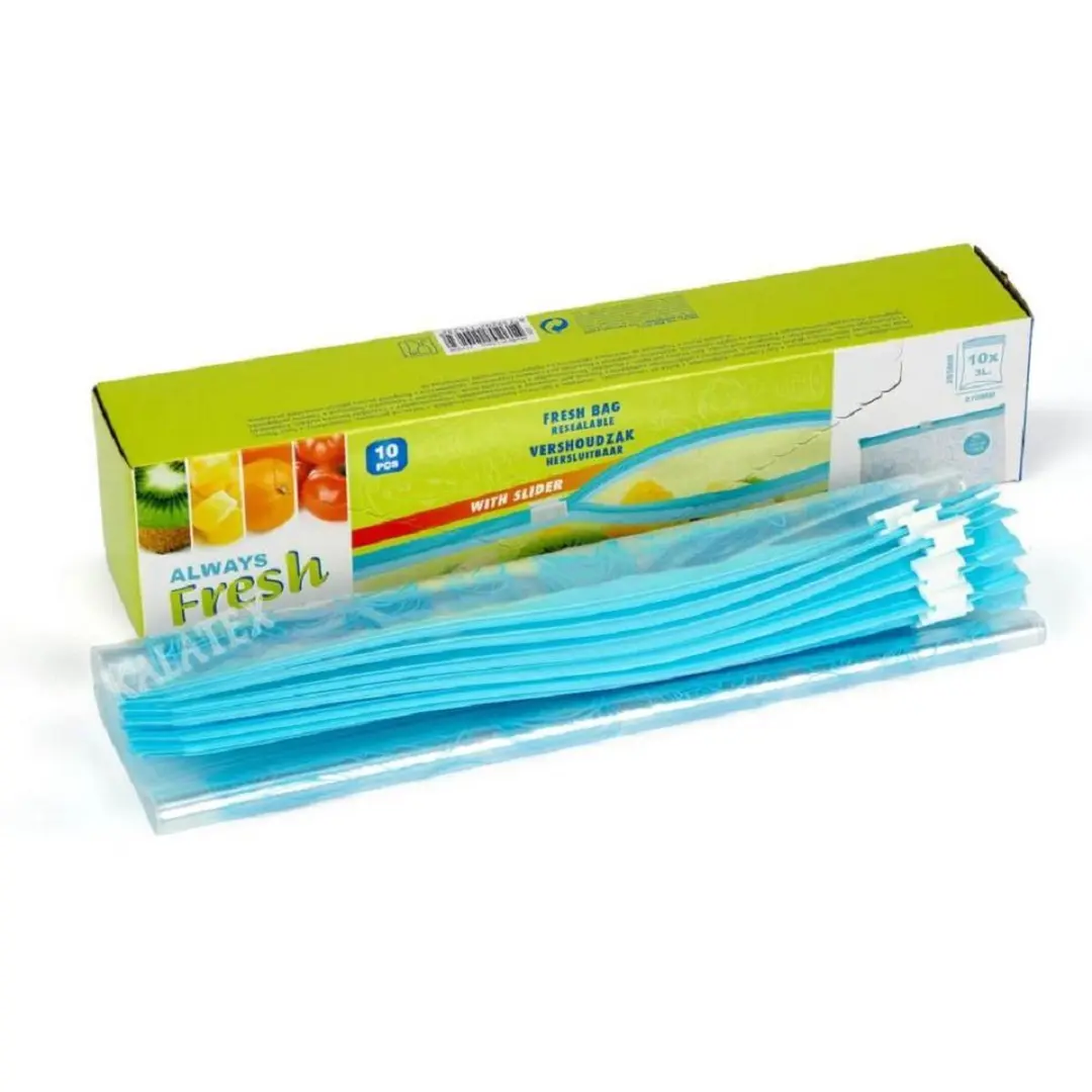 Excellent Houseware Vershoudzakjes 3L - 10 Stuks - Transparant - afbeelding 6 van 6