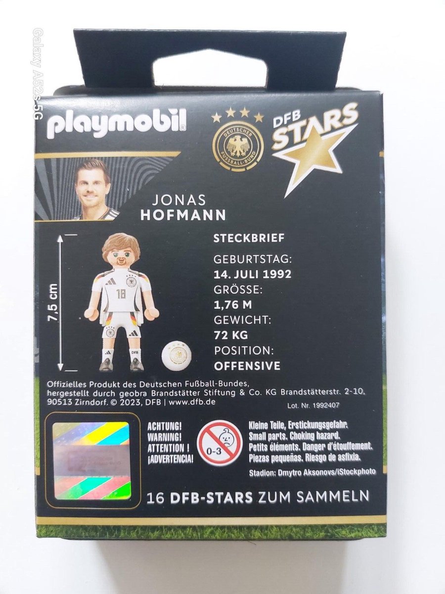 playmobil 71667 duitse voetballer dfb stars Jonas Hofmann