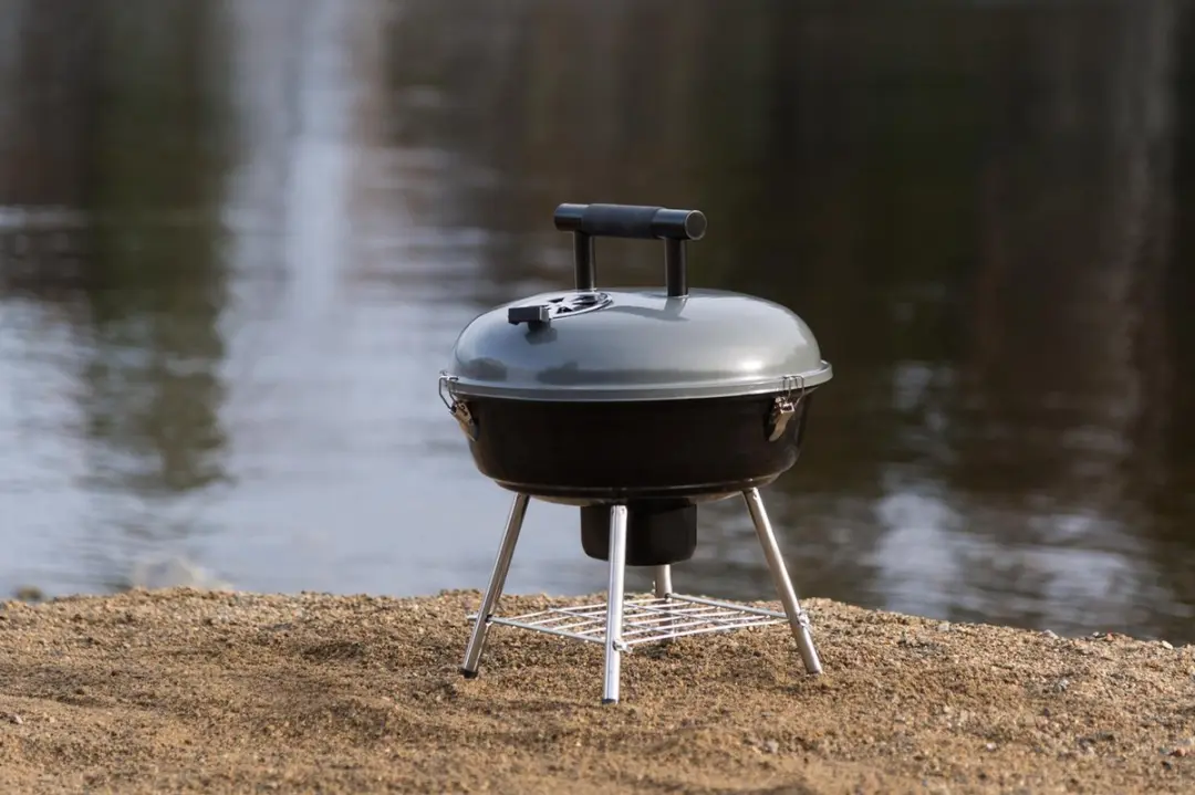 Mustang Festival Mini Houtskoolbarbecue 35cm - Grijs