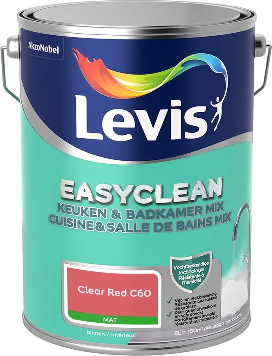 Levi's Easyclean Mengverf Clear Red C60