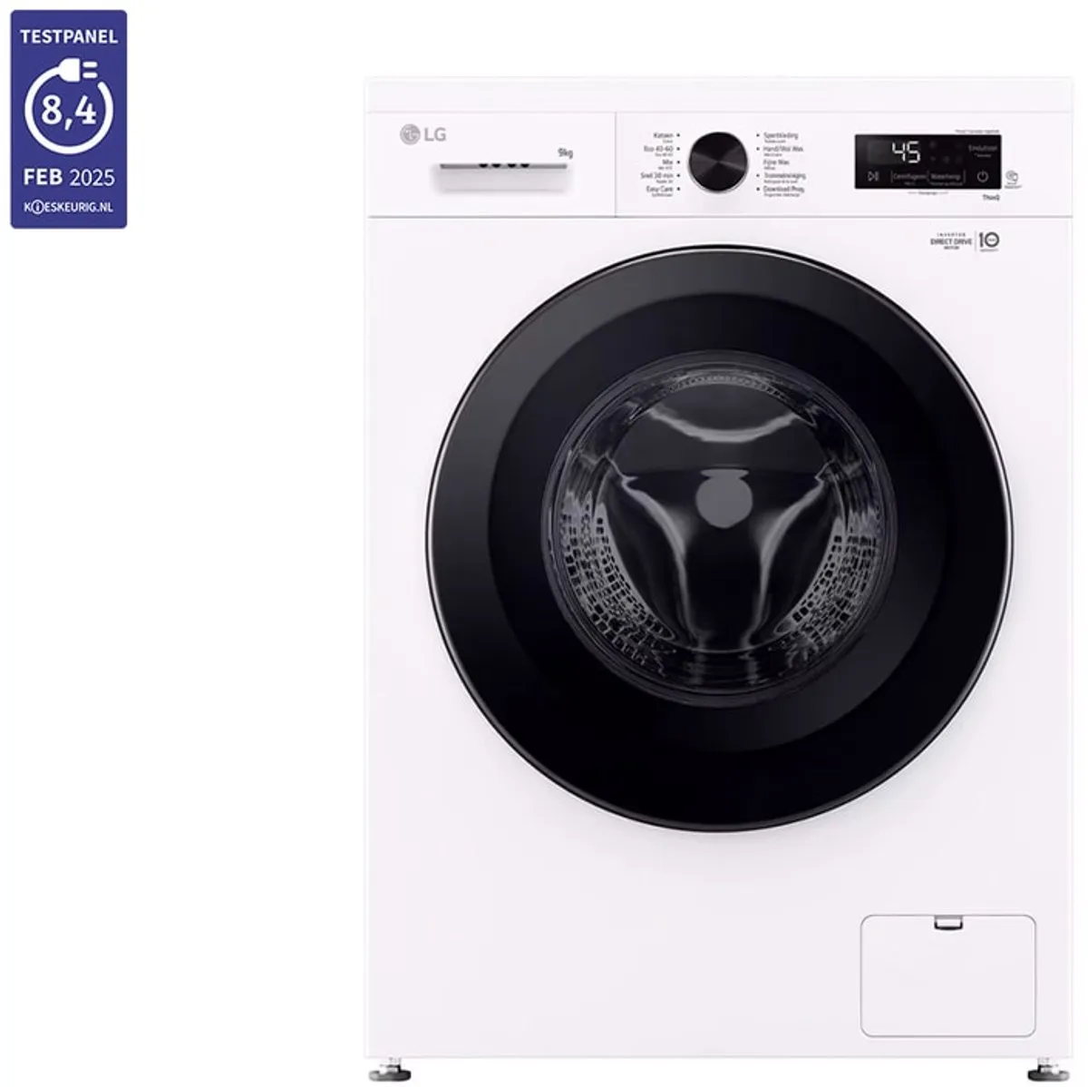 LG F4X1009NWB Wasmachine - 9 kg 1310 RPM Wit