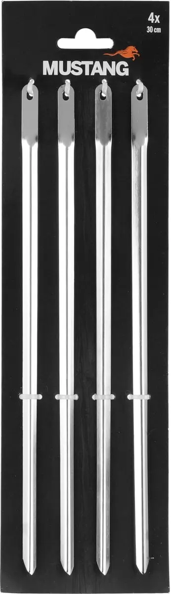 Mustang Shaslick Spiesen 30cm - 4 Stuks RVS