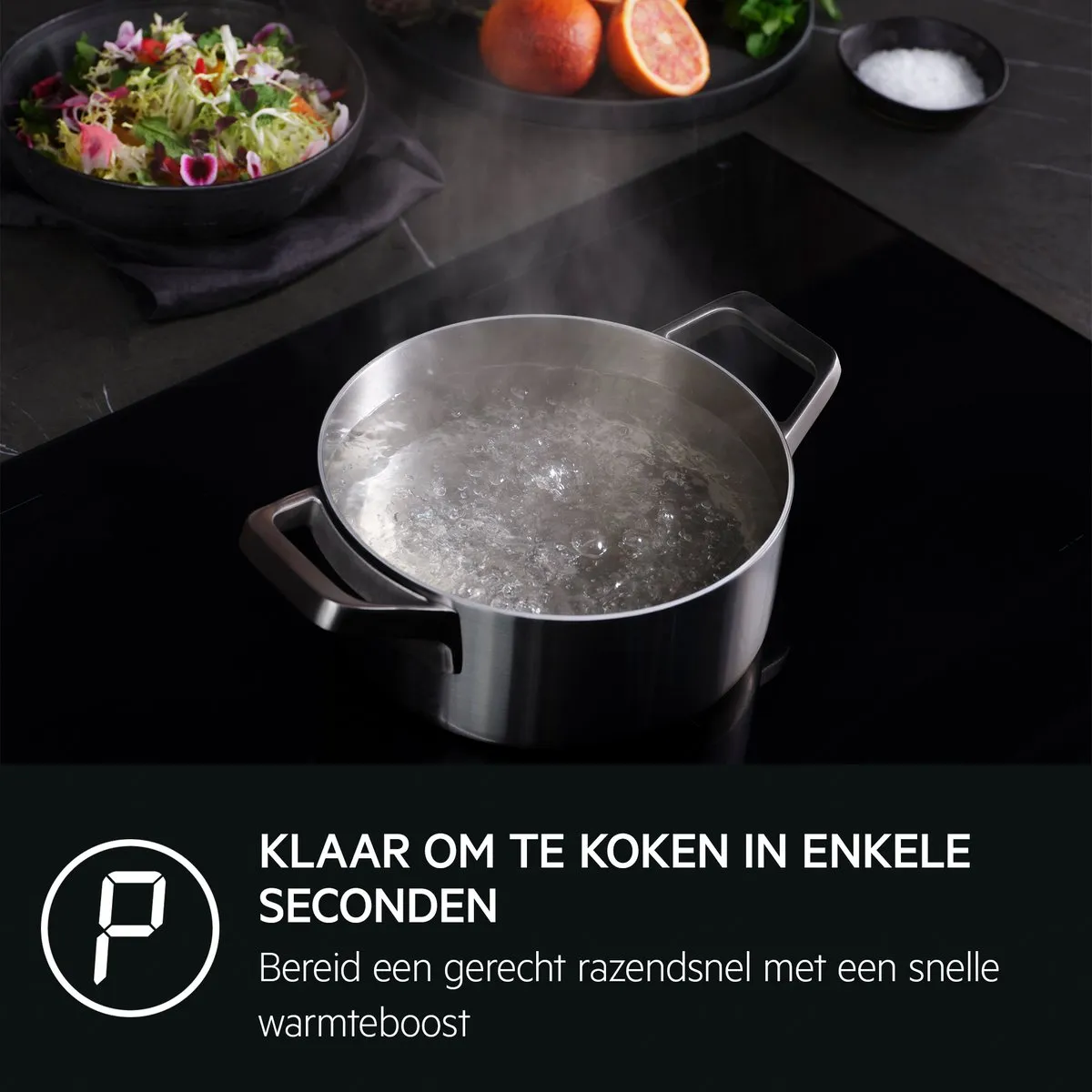 AEG 5000 Serie TO84IA0FIB Inbouw Inductiekookplaat 80cm - Zwart