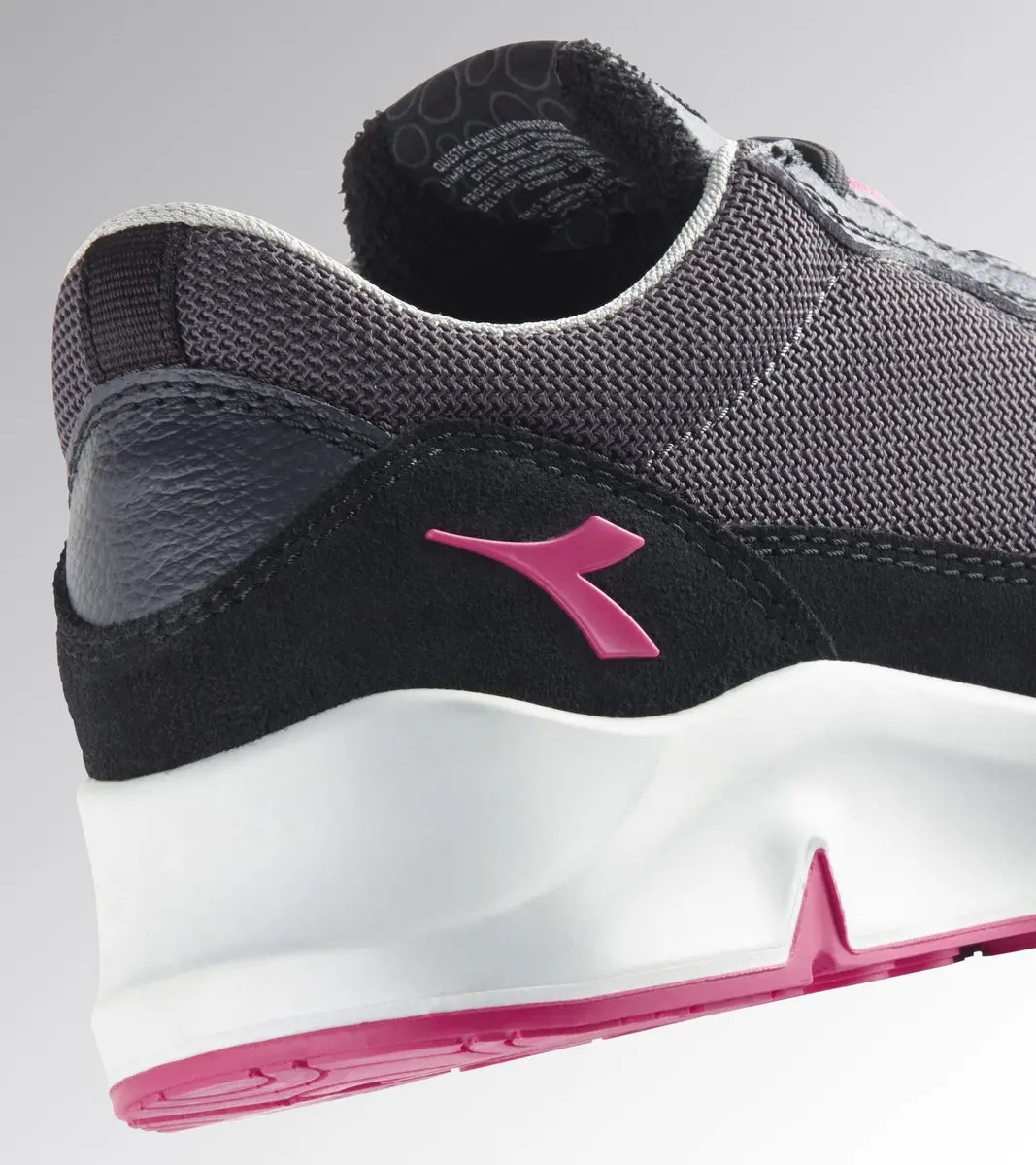 Diadora Athena Text Low S1PL NINE IRON/RASPBERRY - Werklaarzen 42 - afbeelding 6 van 6