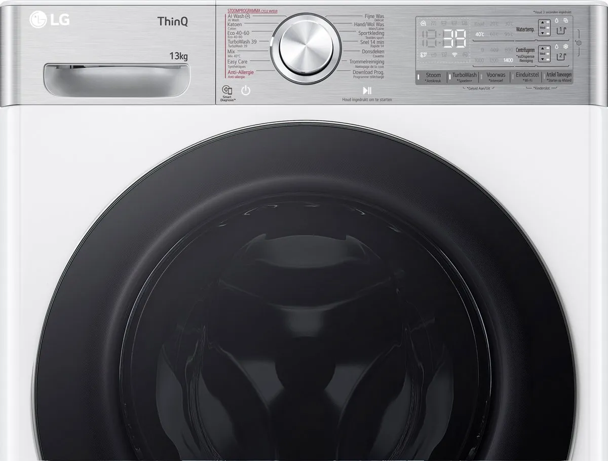 LG F4WR9513S2W Wasmachine 13kg - Wit