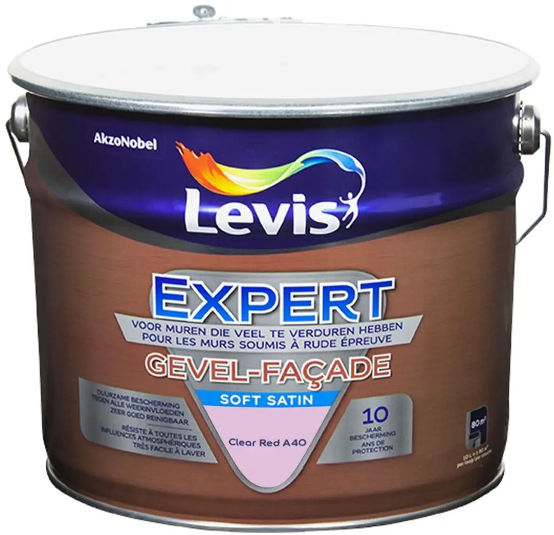 Levi's Expert Gevel Mix Clear Red A40 Mengverf 10L