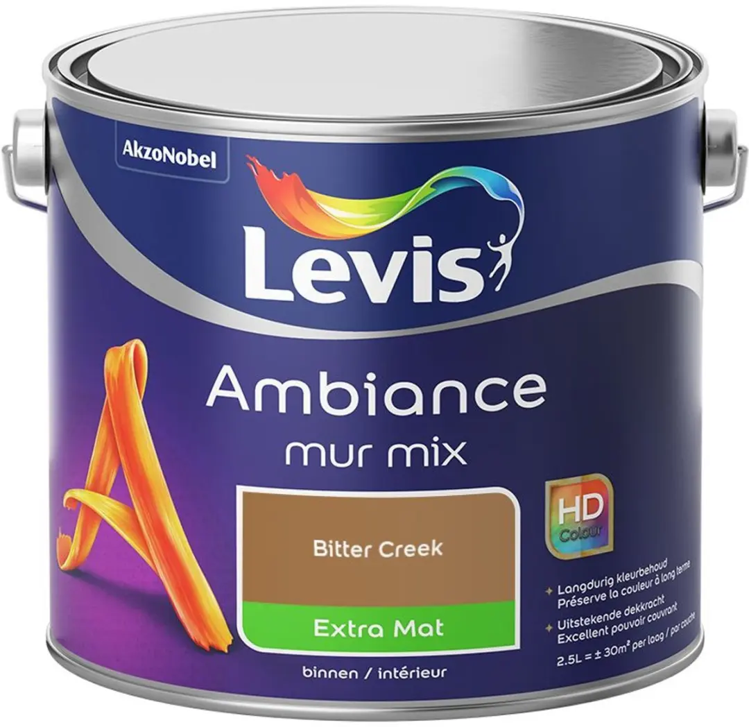 Levi's Ambiance Mur Extra Mat Mix Bitter Creek Mengverf 2,5L