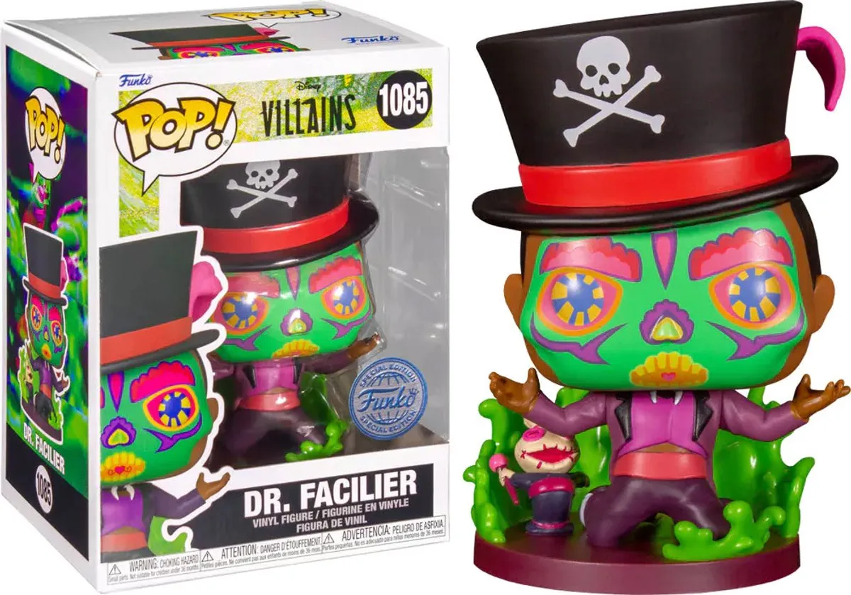 Disney Funko POP! Villains Sugar Skull Facilier - 9cm - Multicolor