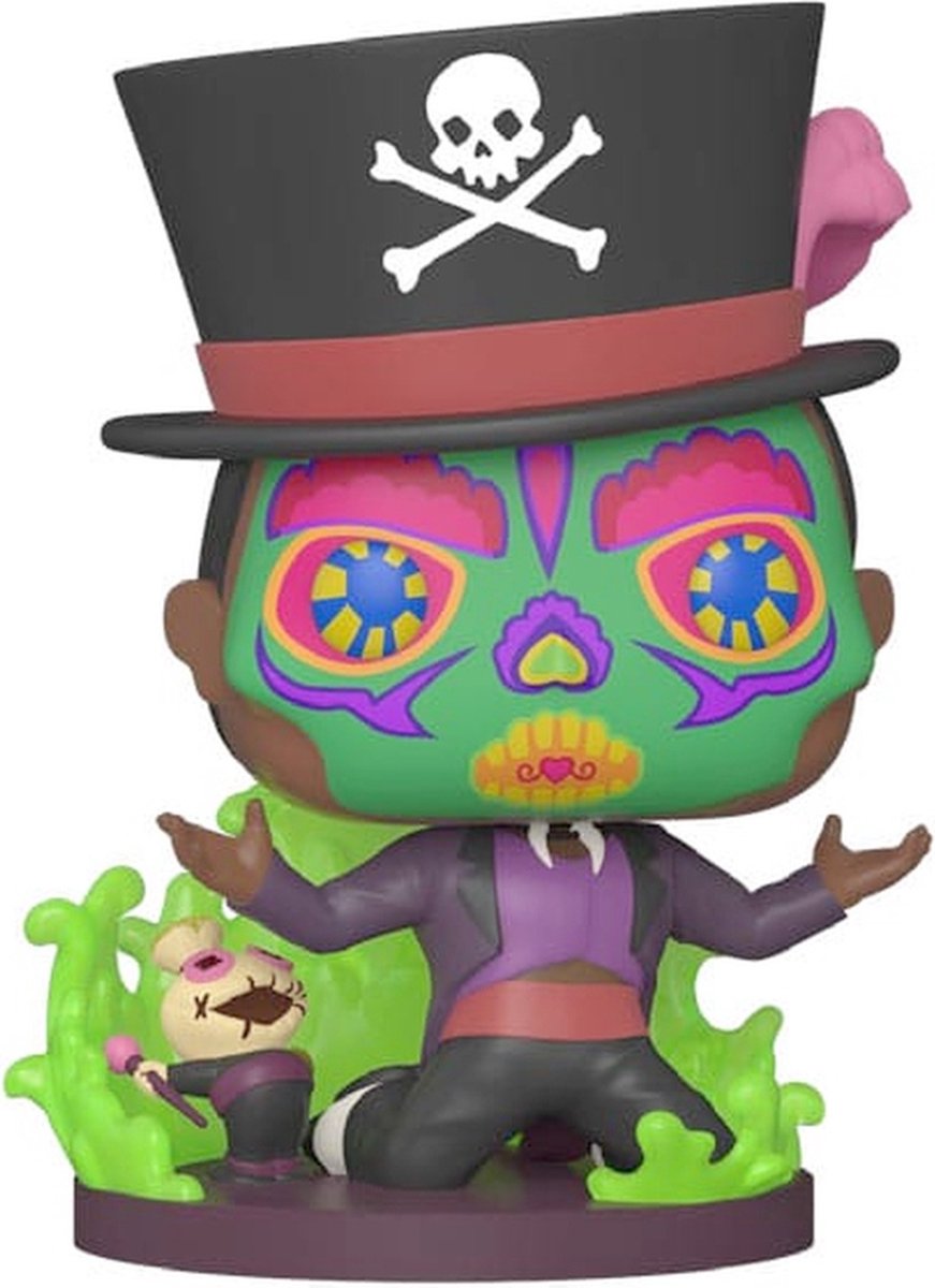 Funko The Princess And The Frog - Disney: Villains POP! Sugar Skull Facilier With Base Special Edition 9 cm Verzamelfiguur - Multicolours
