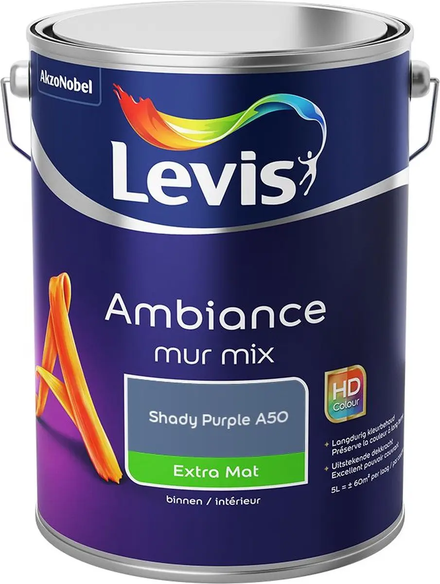 Levi's Ambiance Mur Extra Mat Mix Shady Purple A50