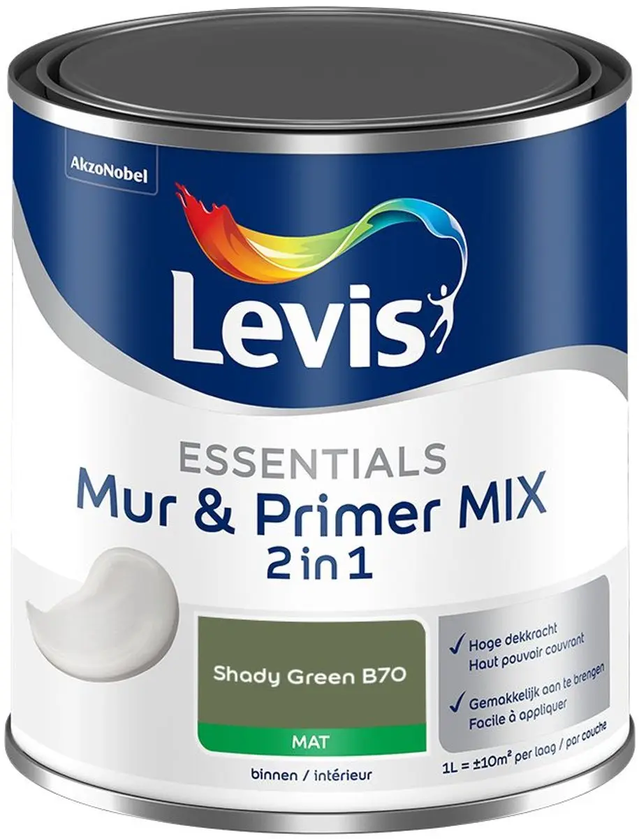 Levi's Essentials Mur & Primer Mix Shady Green B70 Mengverf 1L