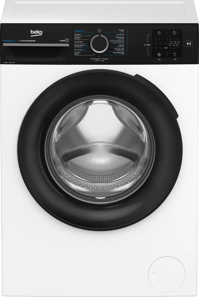 Beko BM3WFT3841B Wasmachine Voorlader 8 kg 1351 RPM