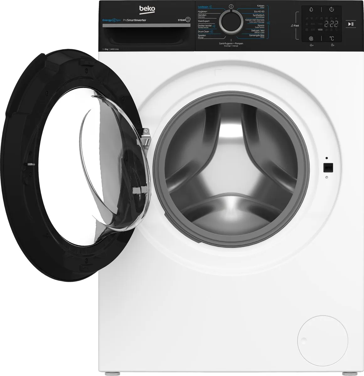 Beko BM3WFT3841B Wasmachine Voorlader 8 kg 1351 RPM - Wit