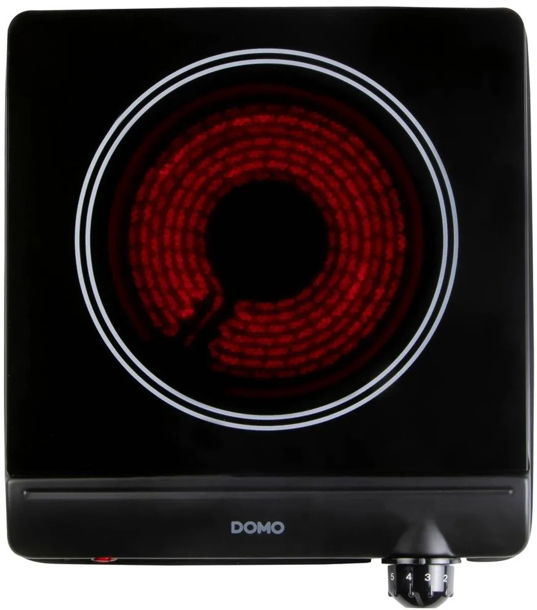 Domo DO30111KP Keramische Kookplaat 1250W - 1 Pit Ø18cm - Zwart - afbeelding 6 van 6