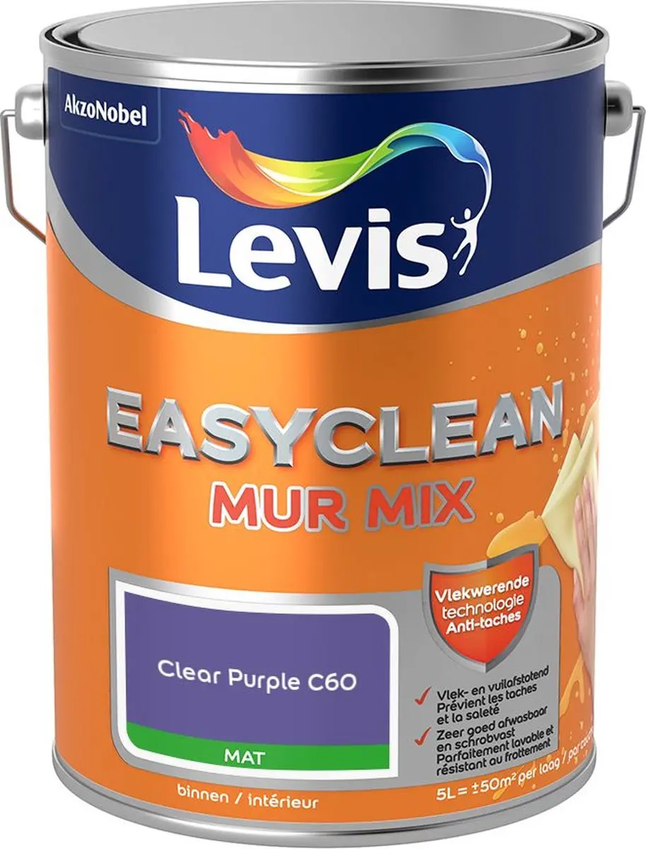 Levi's Easyclean Mur Mat Mix Clear Purple C60