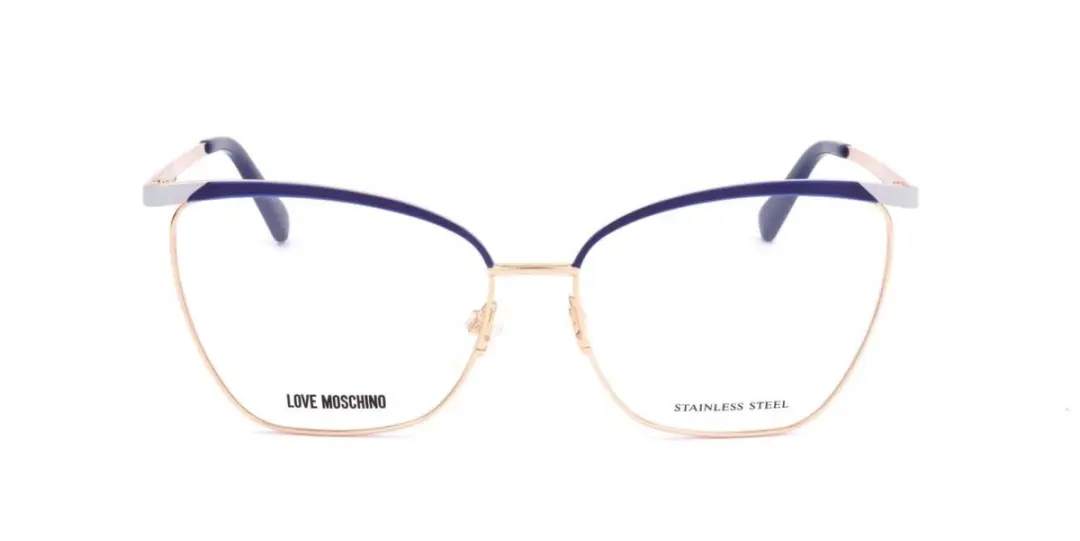 Moschino Love MOL596 Brilmontuur - Blueazure Gold